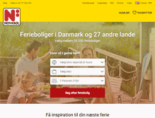 Tablet Screenshot of novasol.dk
